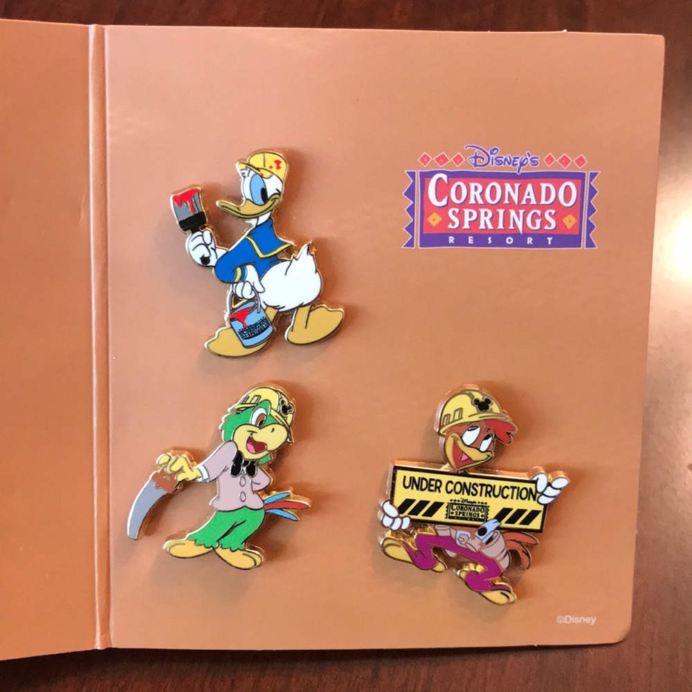 Three Caballeros Coronado Springs Resort pin set